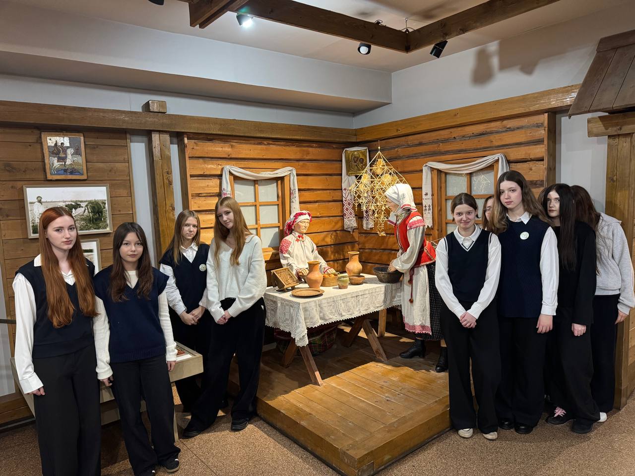 Сегодня наши учащиеся посетили Могилевский музей этнографии